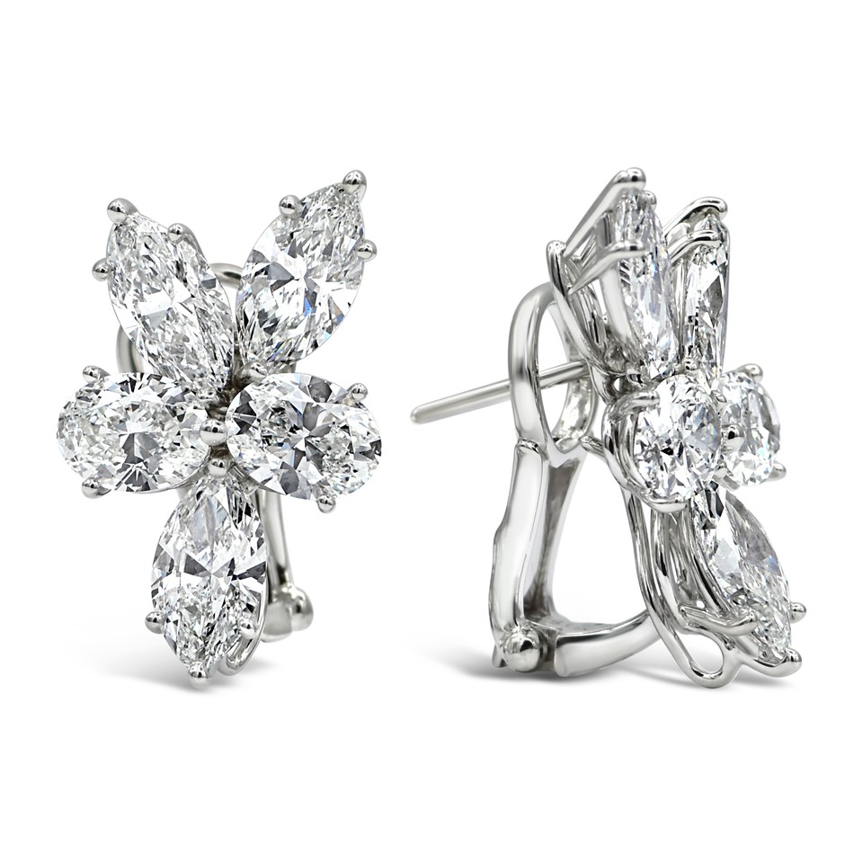 Diamond Cluster Earrings
9.83ctw Dias
Platinum