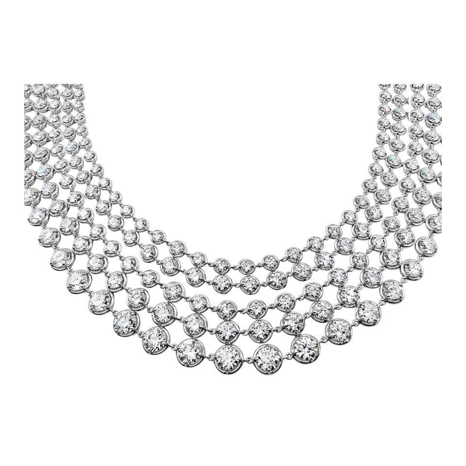 5-Row Bubble Necklace
32.14ctw Dias
18K White Gold