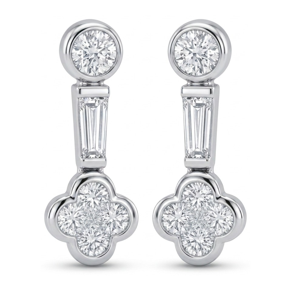 Diamond Earrings
1.46ctw Dias
Platinum