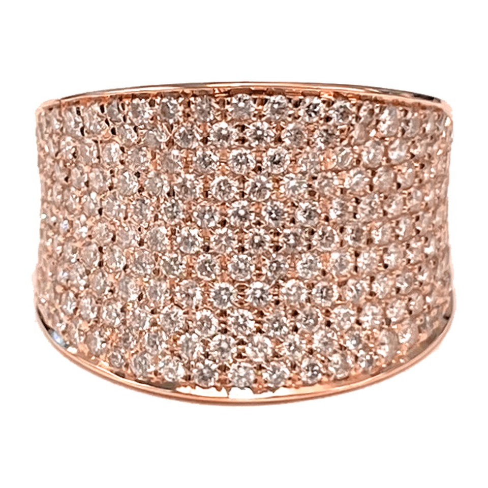 Medium "Saddle" Pave Ring
1.62ctw Dias
18K Rose Gold