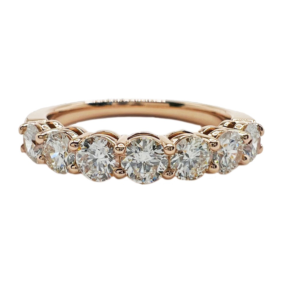 7 Stone Ring
0.96ctw Diamonds
18K Rose Gold