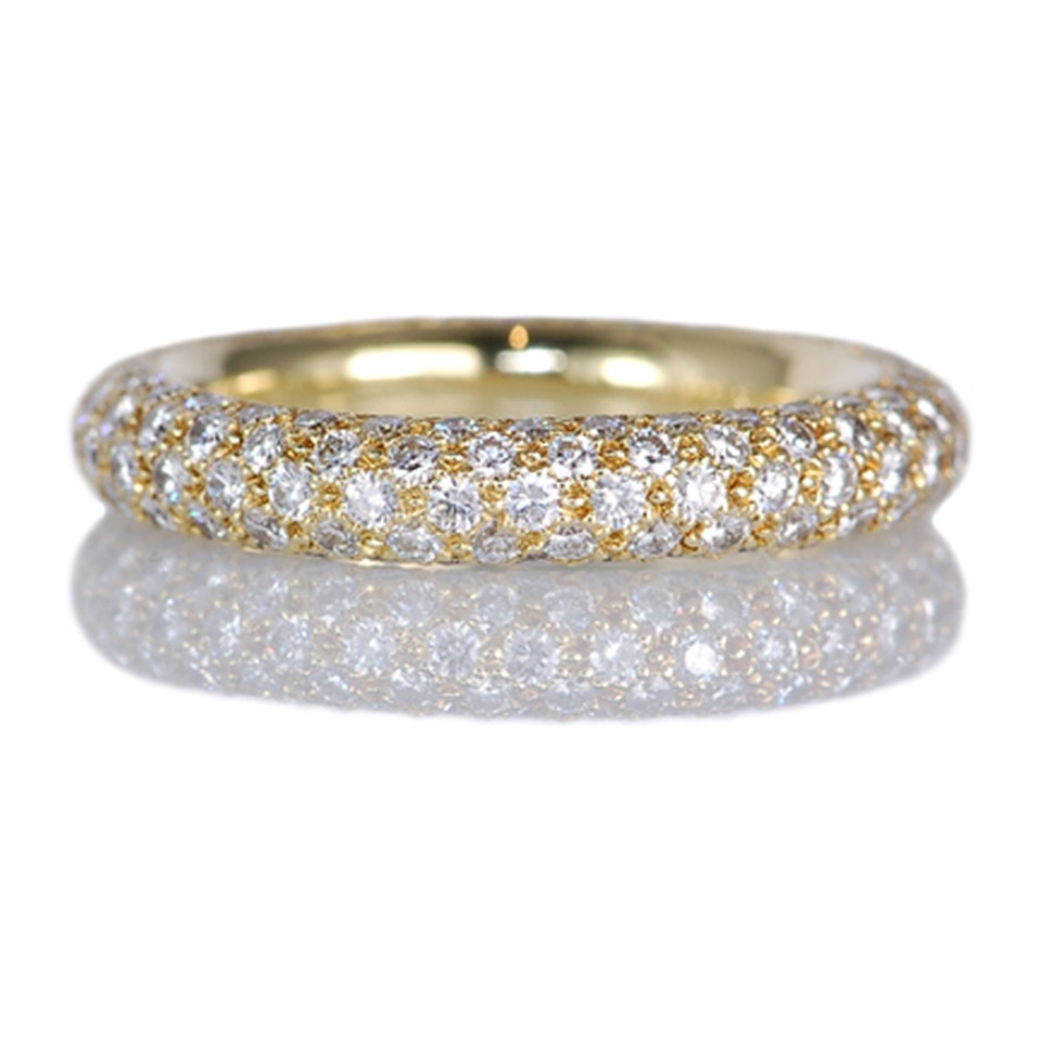 Rolled Pave Eternity Band
1.96ctw Dias
18K Yellow Gold
