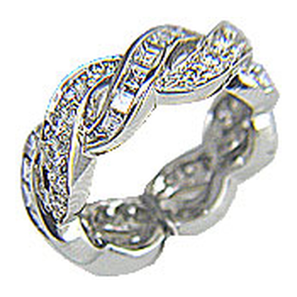 Mixed-Cut Diamond Twist
Eternity Band
2.55ctw Dias
Platinum