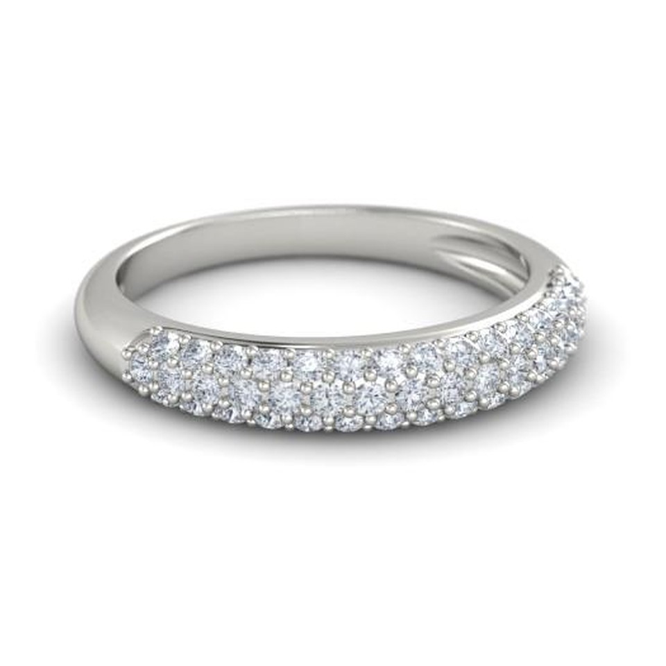 5-Row 6mm Wide Pave Eternity Band
1.60ctw Dias
Platinum